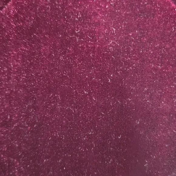 Halara-Wine velvet V neck long sleeved dress with ruffled bottom Sz S. NWT. - Picture 3 of 8